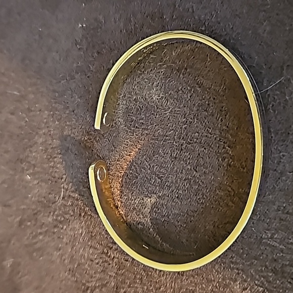 Vintage Unisex 2 Tone Gold Silver 24k Electroplated Cuff Bracelet LOT 574 - Picture 2 of 4